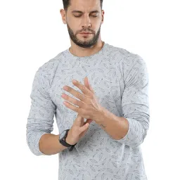 fanideaz Mens Surfer Printed Tshirts for Men Soft Cotton Destroy Neck Tshirt for Man Full Sleeve Branded Comfortable Fit Stylish Casual Wear Round Neck t Shirt for Man image 2