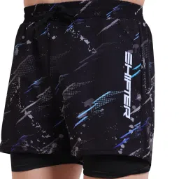 shifter Swimming Beach Shorts 2 in 1 Quick Dry Swim Trunks Costume-Stylish Holiday Wear with Tighty Attached Big Zipper Pockets Swim Suit image 2