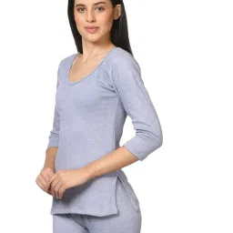 alfa Fleece Women's Winter wear Scoop Neck 3/4th Sleeves Thermal Top image 2