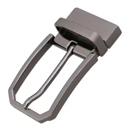 heavenglow Mens Belt Buckle Premium Heavy Duty Alloy Leather Craft Single Buckle Pewter image 2