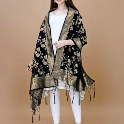 devangi Women's Woven Banarasi Silk Dupatta/Chunni, Width 1 Meter, Length 2.5 Meter image 1