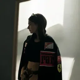 exotix Racing Icon Black F1 Vintage Printed Jacket – Premium Streetwear & Motorsport Fashion women image 3