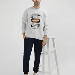 ausk Men Sweatshirt||Winter Wear Printed Fleece Sweatshirt for Men image 4