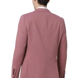 peter england Men's Neo Slim Waffle Knit Blazer image 2