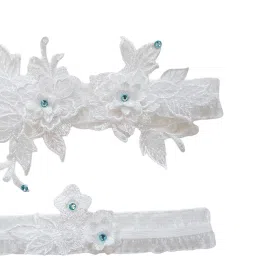 shopora 2X Bridal Garter Wedding Garter Leg Garters For Party Birthday Anniversary | Wedding & Formal Occasion | Bridal Accessories | Garters image 1