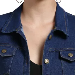 funday fashion Women's Full Sleeve Denim Jacket image 3