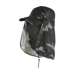 myaddiction Sun Cap for Men Women Detachable Neck Flap and Face Cover for Outdoor Sports Style C Multicolour image 2