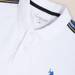 u.s. polo assn. Men's Slim Fit Cotton Collared Neck Shirts image 1