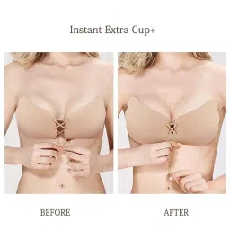 sermicle Super Sticky Strapless Bra Adhesive Push Up Bras Invisible Reusable Lift Up Bra image 3