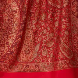 amoldo Leaf Design Shawl | Kashmiri Shawl | Faux Pashmina Design image 5