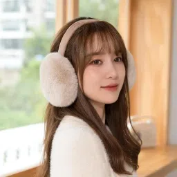 the dds store Muffs for Women - Winter Ear Warmers - Soft & Warm Cable Knit Furry Fleece Earmuffs - Ear Covers for Cold Weather Puffy Fluffy Earmuffs image 5