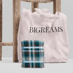 b bigreams - your comfort is our mission BIGREAMS Men's Unstitched Pure Cotton Herringbone Casual Wear Checkered Shirt Fabric - 0% Color Fade (Summer Shirt Piece) image 2