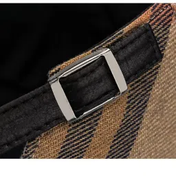 zacharias Men's Cotton Beret Golf Ascot Cap A-29 (Multicolor-02_Free Size) (Pack of 1) image 4