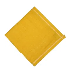 neelam Men's Cotton Plain Yellow Handkerchief, Pack of 12 image 1