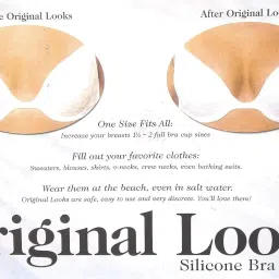sensual lady Women's Silicone Original Look Breast Enhancer Bra Inserts (Skin) image 3