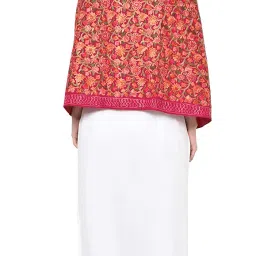 weavers villa Women's Kashmiri Aari Embroided Cashmilon Woven Stoles, Shawls, Wraps (SIZE: 30" X 80") image 4