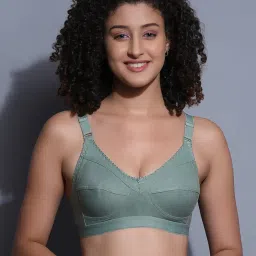 csu Women’s Cotton Full Coverage Non-Padded Wire Free T-Shirt Bra Combo image 2