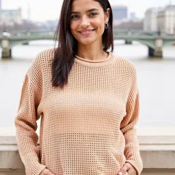 bewakoof Women's Acrylic Blend Modern Sweater image 1
