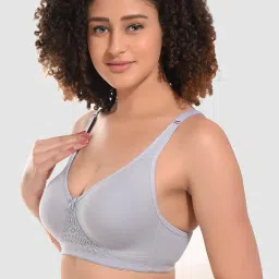 superb starling Women Bra Full Coverage Non Padded Cotton Minimizer Bra with All Day Comfort_36C Multicolour image 5