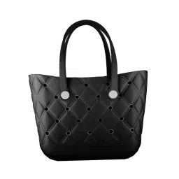 shopora Beach Tote Bag Travel Summer Trendy Commuting Bag Outdoor Breathable Handbag Black | Womens Handbags & Bags image 5