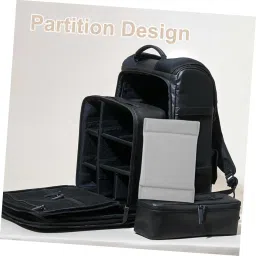 nuobesty Camera Bag Padded Inserts 2 Pack Dividers Shock Absorbing Pads Easy Organization for Camera Accessories Durable image 2