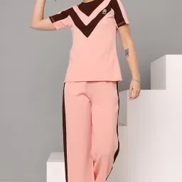 Jhoomantroo Women's Workout tshirt & Pant | yoga wear | Workout Set | Co-ord Set For Girls & Womens image 1