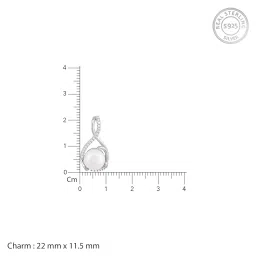 giva 925 Silver Loop Pearl Pendant | Gifts for Girlfriend, Gifts for Women and Girls |With Certificate of Authenticity and 925 Stamp | 6 Month Warranty* image 3