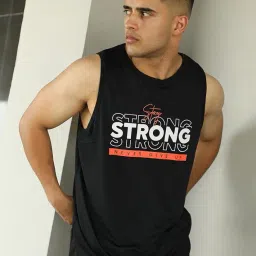 chkokko Men Gym Tank Regular Fit Tops Sports Sleeveless Vest image 5