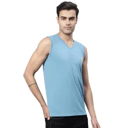 mack jonney Regular Fit Cotton Solid Gym Vest for Men-V_SL_ANTHRA_01-P image 5