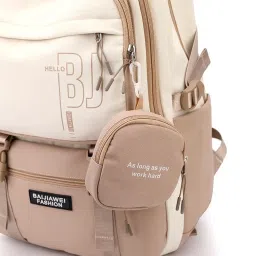 exvito School Bag for Girls for 7-12 Years Large Capacity 26L Water Resistant Stylish & Trendy Backpack for Women & Teens, College Laptop Bag with Multi-Pockets for Travel & School Use image 4