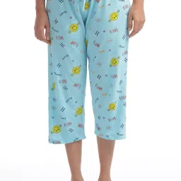 eagle line Women's Cotton Printed T-Shirt & Pajama Set | Comfortable Nightwear image 5