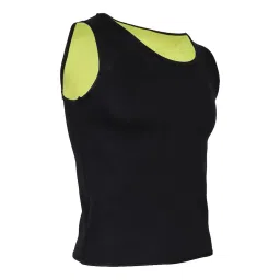 enakshi (label) Men Sauna Sweat Vest Weightloss Shapewear Neoprene Tank Top M Black Yellow|Clothing, Shoes & Accessories | Womens Clothing | Intimates & Sleep | Shapewear image 2