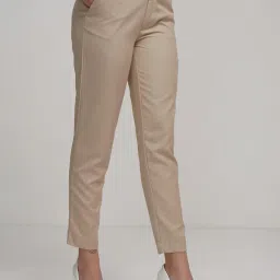 tokyo talkies Women's Regular Fit Regular Trousers | Stretchable Trousers| Mid-Rise image 3