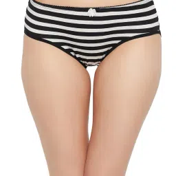 clovia Women's Cotton Pack of 3 Low Waist Outer Elastic Bikini Panty image 3