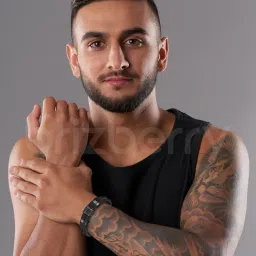 brizberry Titanium Steel Vegan Leather Micro Insert Bracelet for Men & Boys image 5