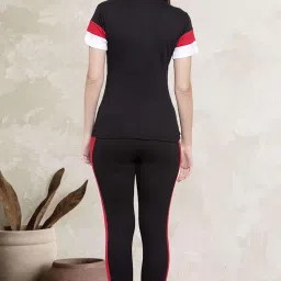 alisba Gym Tshirt for Women Workout Lycra Cotton With Top and Bottom Set for Womens Western, Gym Tops, Gym Lower, Running, Daily & Track Suit for Woman Summer, Workout tshirt (Pack of 2) image 2