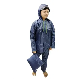 D8211K Rain Coat for Chindren's, Waterproof Raincoat for Kids with Pant Set, Rain Coat for Children with Bag image 5
