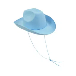 myaddiction Western Cowboy Hat Versatile with Chin Strap for Women Men Photo Props Party Light Blue image 4