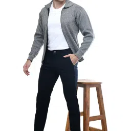 MANRA MANRA Men Zipper Thick Fabric Woolen Winterwear Full Sleeve Collar with Side Pockets Jacket/Sweater image 4