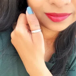 mj 925 High Polish Regular Wear Unisex Silver Finger Ring Band in Pure 92.5 Sterling Silver For Women Girls Men Boys | Chandi Ki Ring | Thumb Ring | Gift For Her & Him | image 2