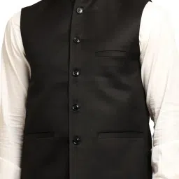 urban kanya Men’s Premium Stylish Sleeveless Regular Fit Waistcoat,Modi Jacket,Nehru Jacket Waistcoat image 5