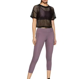 van heusen Women's Stretch Fit High Rise Proactive Snug Fit Snug Fit 3/4th Leggings - High Stretch, Moisture Wicking image 5