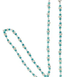 heddz Turquoise Lightweight Glass Beads & Silver Filigree Spectacle Chain For Women Spectacle Chain Lanyard String for Eyewear Frames, Specs, Glasses, Sunglasses, Goggles and Eyeglasses image 4