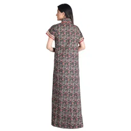 bellamy Cotton Robes,Housecoat, Nighty, Sleepwear, Night Gown for Women Ladies House Coat, Front Open Adjustable 4 image 3
