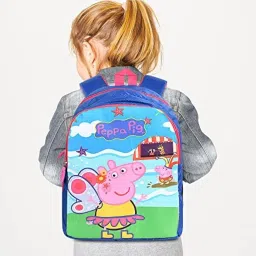 rbrn Lightweight Polyester Casual Kids School Bag for Boys And Girls Cartoon Printed Waterproof Backpack Bag Ideal for Small Kids Bag lkg ukg nursery class 3-5 Years 14 inches image 1