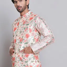 jompers Digital Printed Nehru Jacket For Men image 2