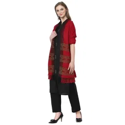 weavers villa Women's Acro Wool Kullu Palla Shawl (40" X 80") image 2