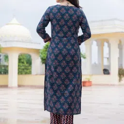 vaamsi Women's Floral Straight Printed Kurta Pant With Dupatta Set | kurta sets for woman image 3