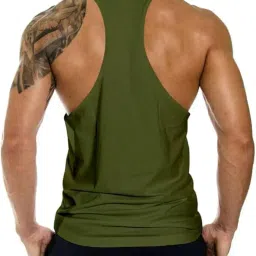 rodzen Men's Polyester Printed Sleeveless Sports Gym Boxing Workout Activewear Bodybulding Gym Tank Top image 1