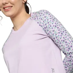 allen solly Women's Cotton Crew Neck Sweatshirt image 3